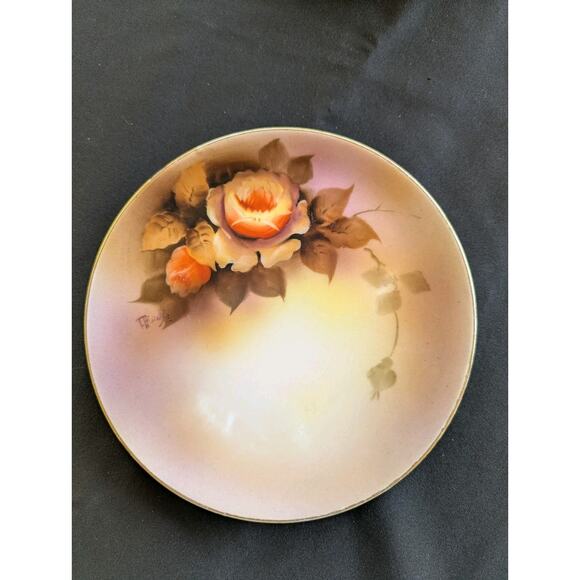 Japanese Noritake Hand Painted Porcelain China Display Plate set of 6 5 signed - Picture 3 of 8